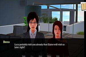 redhead character joins my new family in this 3d cartoon anime