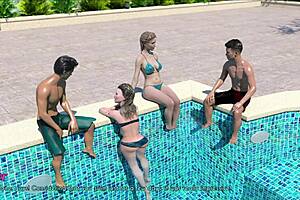 Check out these missing scenes with wife and stepmother in erotic game