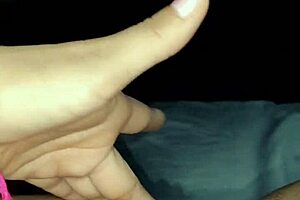 Masturbating my pussy while watching a hot porn movie, so exciting!