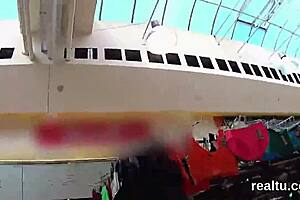 In the supermarket a seductive Czech girl gets aroused and experiences phenomenal POV sex