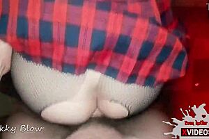 He Takes Pussy From Behind POV Creampie