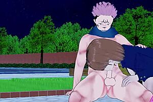 nobara kugisaki in jujutsu kaisen hentai having sex and blowjob 😍 horny babe with monster cock cumshot