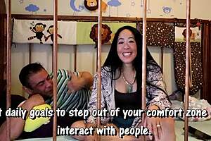 Abdl shyness overcome through backstage fetish exploration