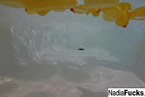Sexy Nadia Takes A Bath With Rubber Duckies!