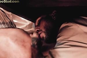 Secret Gay BJ Under Table After Bareback Assfucking Orgy