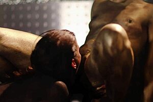 Alexis Fawx And Ana Foxxx In Artsy Lesbian Body Painting