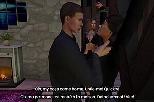 ma baby-sitter est une belle soumise et son petit ami que je partage avec mon mari