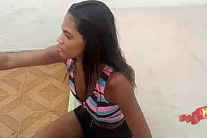 Stretching a cute teen's ass