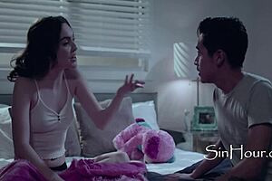 Hiding in my study buddys stepsisters bedroom and surprising her