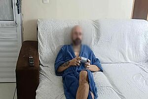 Blindfolded Wife Fucked! Cuckold's Friend Hides In Closet!