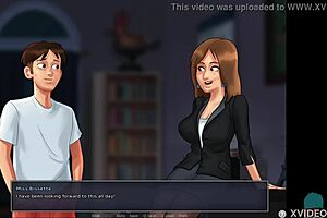 french teacher says, 'cum hard in my pussy during roleplay'