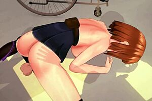 nobara masturbates to orgasm