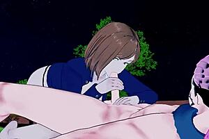 nobara kugisaki in jujutsu kaisen hentai having sex and blowjob 😍 horny babe with monster cock cumshot