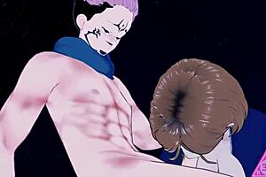 nobara kugisaki in jujutsu kaisen hentai having sex and blowjob 😍 horny babe with monster cock cumshot