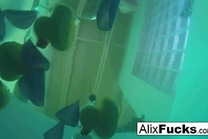 Watch Alix And Jenna's Underwater Lesbian Fun On Hidden Cam?