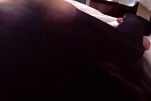 Doggy Fun In Black Stockings