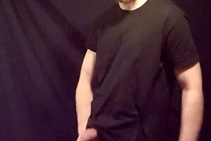 Gay Man JERKING OFF Solo With Big Cock