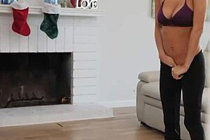 Nina North's busty roommate POV feels amazing.