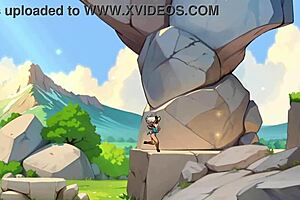 horny young 18+ female orc face-sits lucky boy in nature game review