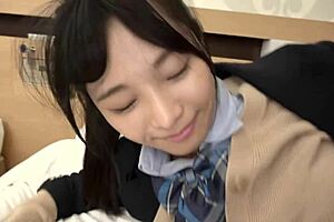 Steamy video with tiny tits and hot ass of Amateur Japanese teen JK