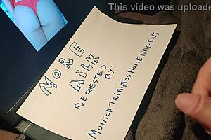 ifoslave requests more milk from monicatributoshomenagens' lactating tits.