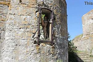 nude shooting at abandoned military base totleben island