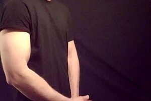 Gay Man JERKING OFF Solo With Big Cock