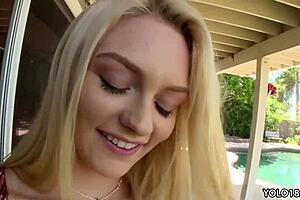 Pretty Alli Rae loves to fuck hard!