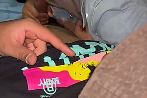 Ebony Babe Gets Sloppy Deepthroat While Listening to Music