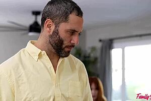 Milf Licks Tits, Gets Creampie