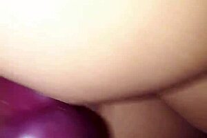 She Feels Intense Pleasure from Anal Dildo Play