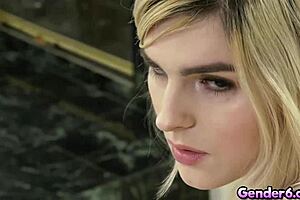 Ella Hollywood Caught Jerking, Man Joins In!