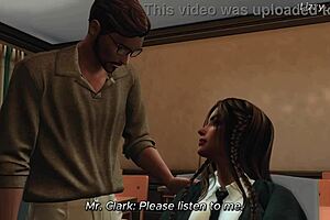 big tits student creampied by teacher in sims 4