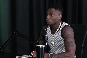 Transsexual gangbang in sheer red