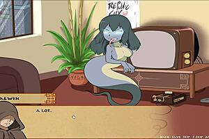 in this hentai, 'want to see big tits in action?' four elements trainer part 76