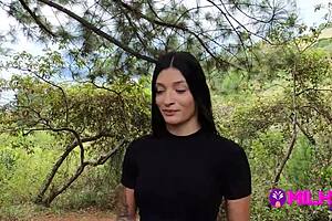 offering cash to sexy salome gil for forest banging