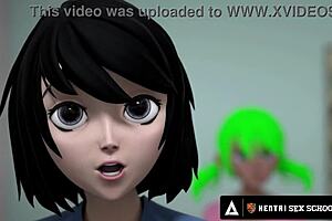 Porn animation: Sexy schoolmistress teaches Sexual physical and psychological lessons learning attitudes on university/result