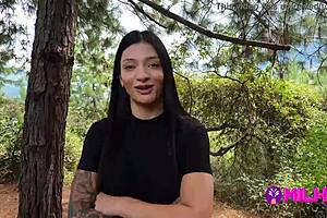 offering cash to sexy salome gil for forest banging
