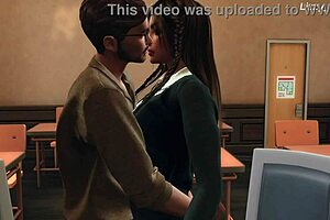 big tits student creampied by teacher in sims 4