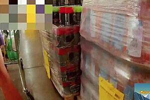 Mala Dvojka Flashes Her Pussy Without Panties In Public Shopping