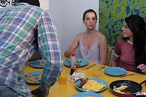 Curvy Ebony MILF Fucked Hard After Sucking Cock in Stockings