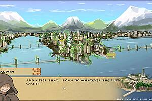 in this hentai, 'want to see big tits in action?' four elements trainer part 76