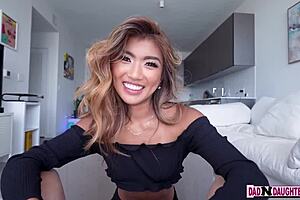 asian stepdaughter clara trinity begging for more?