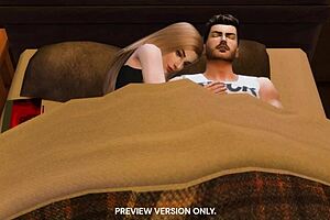 Student licks uncle in 3D hentai preview.