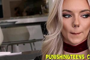BDSM with rough sex and deepthroat engaged by young woman