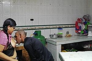 My husband’s friend gives me an intense pussy pounding to orgasm again and again