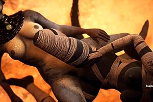 Furry Jackal Scissors Dragon In Wild Lesbian Sex!