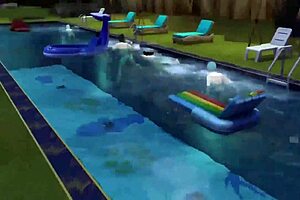 dragon ball parody with wild wedding pool orgy and cheating twists