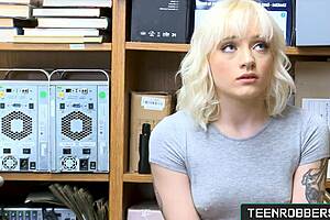 this young thief naomi nash got caught and ended up bent over in the officer's lap