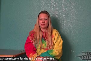 new model first time video sarah is only 19 and from wisconsin